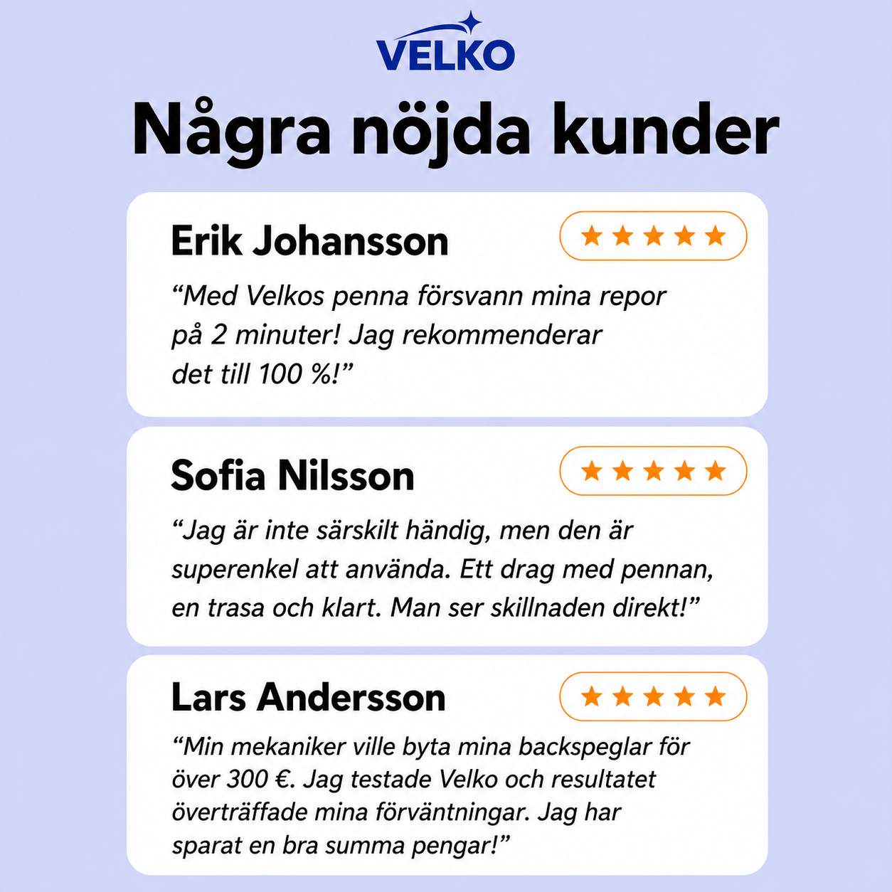 Velko – Reppenna som tar bort repor
